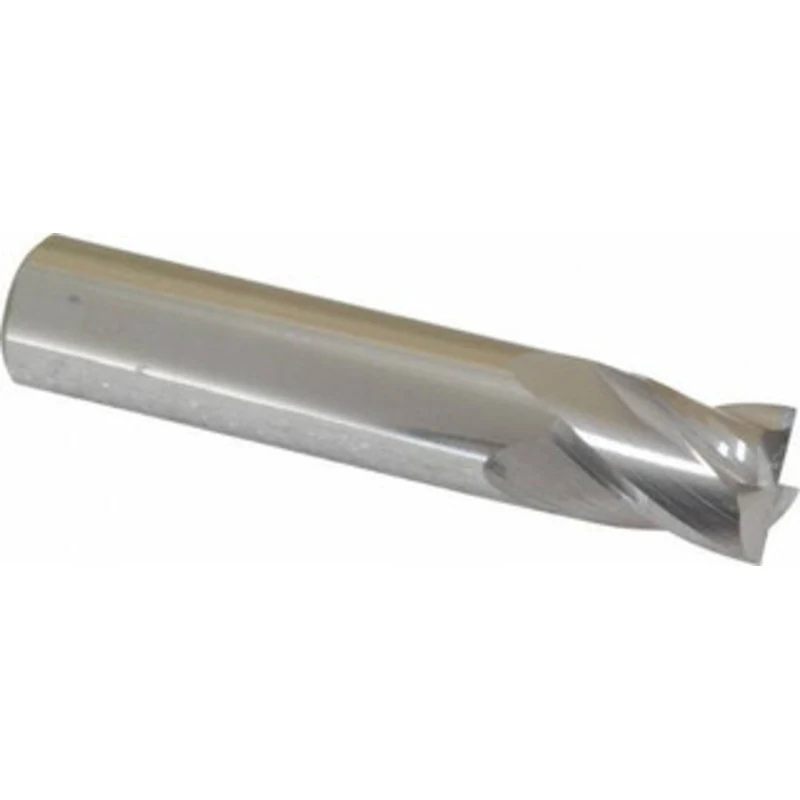 KYOCERA SGS 1/2, 5/8 LOC, 1/2 Shank Diam, 2-1/2 OAL, 4 Flute, Solid Carbide Square End Mill Single End, Uncoated, Spi...